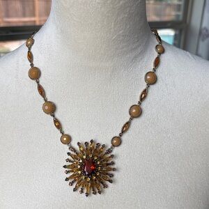2/$10 Sunburst Pendant Necklace